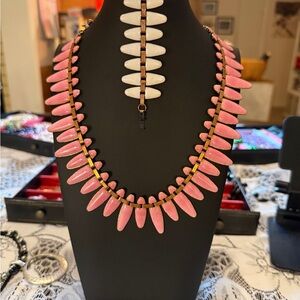 Matisse vintage copper necklace,earrings and bracelet 1950s